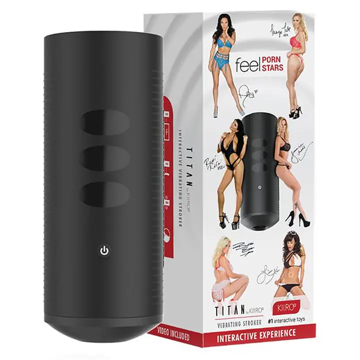Інтерактивний мастурбатор Kiiroo Titan Feel Pornstars Experience, 9 вібромоторів, теледільдоніка - Master