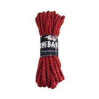 Бавовняна мотузка для шібарі Feral Feelings Shibari Rope, 8 м червона - Master