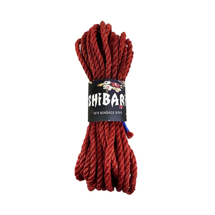 Джутова мотузка для шібарі Feral Feelings Shibari Rope, 8 м червона - Master