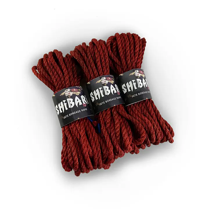 Джутова мотузка для шібарі Feral Feelings Shibari Rope, 8 м червона - Master