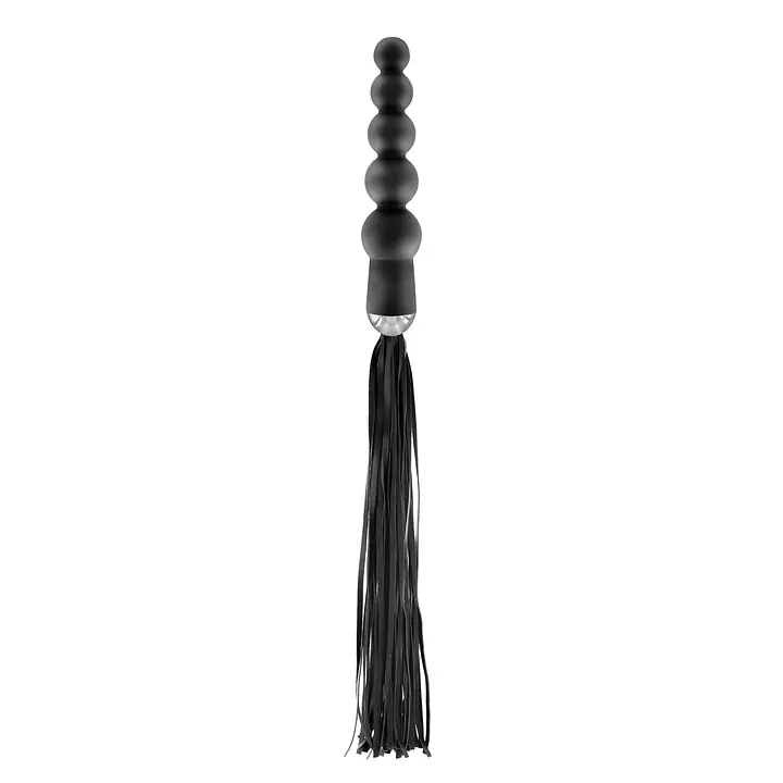 Флогер з ручкою - анальним намистом Fetish Tentation Whip with Rosary Handle - Master