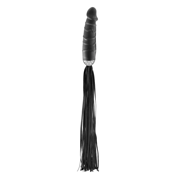 Флогер з ручкою-дилдо Fetish Tentation Whip with Dildo Handle - Master