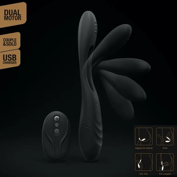 Вібратор для пар Dorcel MULTI JOY з пультом ДК - Master