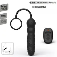 Анальний вібратор Dorcel Deep Seeker з ерекційним кільцем і пультом ДК - Master