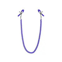 Затискачі для сосків з ланцюжком Feral Feelings - Nipple clamps Classic, фіолетовий - Master