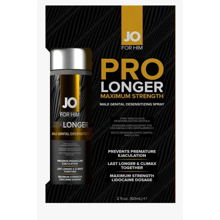 Пролонгувальний спрей JO Prolonger Spray with Lidocaine (60 мл), не містить мінеральних масел - Master