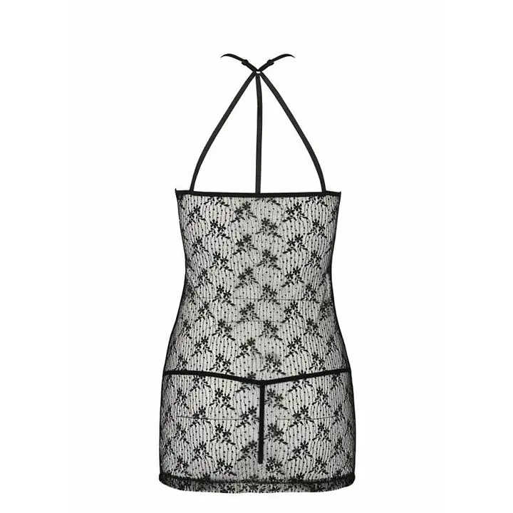 Напівпрозора сорочка Passion AZALIA CHEMISE L/XL, black - Master