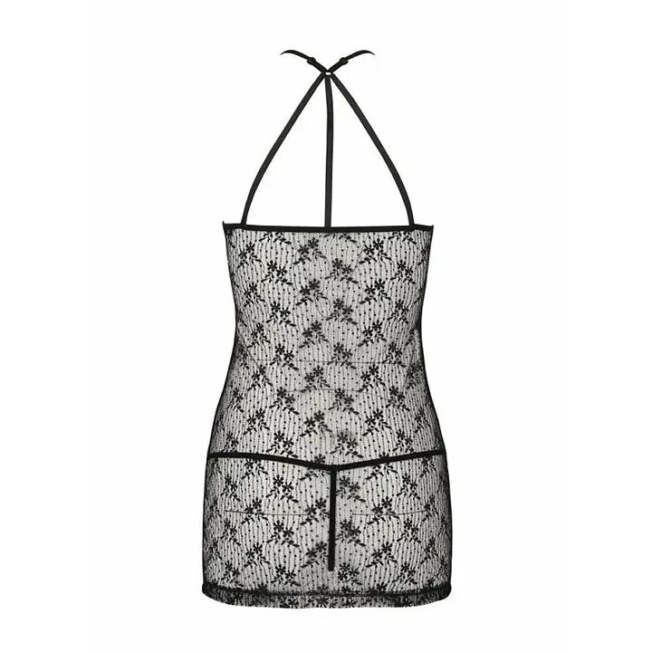 Напівпрозора сорочка Passion AZALIA CHEMISE S/M, black - Master