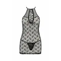 Напівпрозора сорочка Passion AZALIA CHEMISE XXL/XXXL, black - Master
