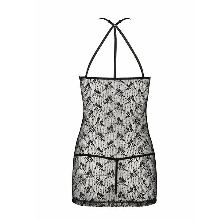 Напівпрозора сорочка Passion AZALIA CHEMISE XXL/XXXL, black - Master