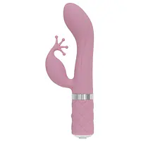 Розкішний вібратор-кролик Pillow Talk - Kinky Pink з кристалом Сваровські, потужний - Master