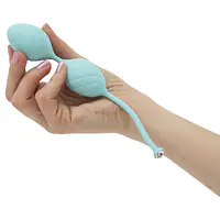 Розкішні вагінальні кульки PILLOW TALK - Frisky Teal з кристалом, діаметр 3,2 см, вага 49-75 гр - Master