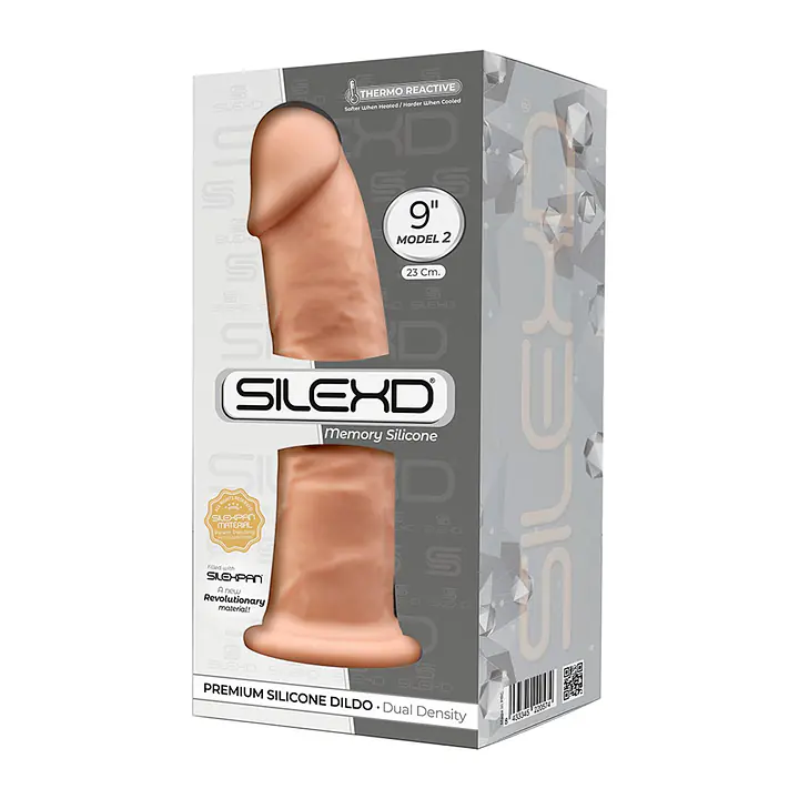 Фалоімітатор SilexD Oscar Flesh (MODEL 2 size 9in), двошаровий, силікон + Silexpan, діаметр 5,4см - Master