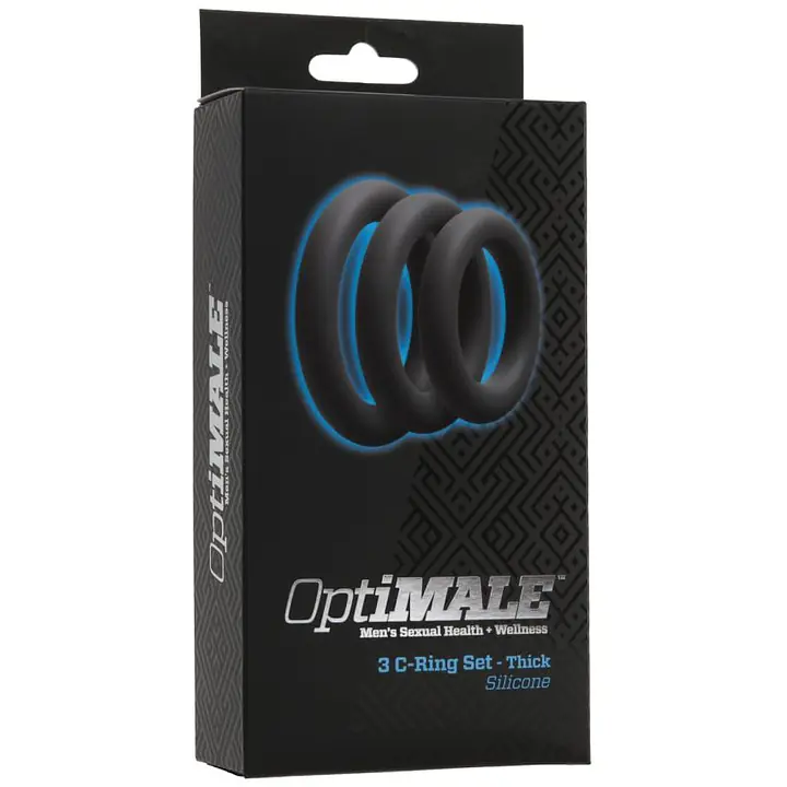 Набір ерекційних кілець Doc Johnson OptiMALE 3 C-Ring Set Thick - Master