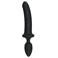 Анальний плаг з ділдо Doc Johnson Kink - Dual Density SECONDSKYN Fuck Plug - Black - Master