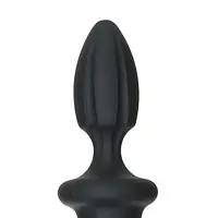 Анальний плаг з ділдо Doc Johnson Kink - Dual Density SECONDSKYN Fuck Plug - Black - Master