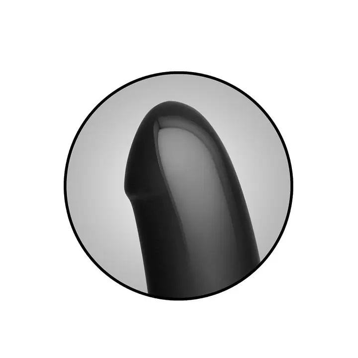 Анальний плаг з ділдо Doc Johnson Kink - Dual Density SECONDSKYN Fuck Plug - Black - Master