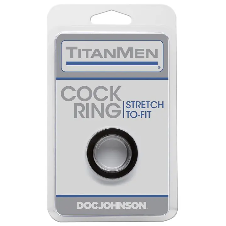 Ерекційне кільце Doc Johnson Titanmen Tools - Cock Ring - Black - Master