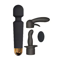Мінівібромасажер Dorcel Kit Wanderful з насадками (анальна і вагінальна), водонепроникний - Master