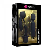 Мінівібромасажер Dorcel Kit Wanderful з насадками (анальна і вагінальна), водонепроникний - Master
