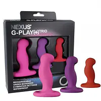 Набір вібромасажерів простати Nexus G-Play Trio Plus, макс діаметр 2,3-3,0-3,5 см, для новачків - Master