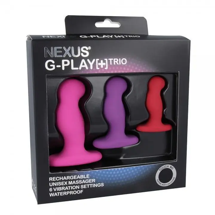 Набір вібромасажерів простати Nexus G-Play Trio Plus, макс діаметр 2,3-3,0-3,5 см, для новачків - Master