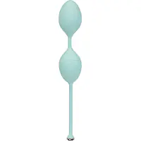 Розкішні вагінальні кульки PILLOW TALK - Frisky Teal з кристалом, діаметр 3,2 см, вага 49-75 гр - Master