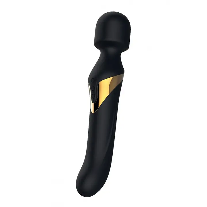 Вібромасажер 2в1 Dorcel Dual Orgasms Gold класичний масажер і вібратор з перлинним масажем - Master