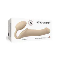 Безремінний страпон Strap-On-Me Flesh L, повністю регульований, діаметр 3,7 см - Master