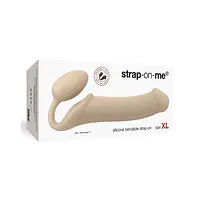 Безремінний страпон Strap-On-Me Flesh XL, повністю регульований, діаметр 4,5 см - Master