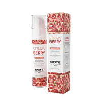 Масажна олія EXSENS Strawberry 50 мл розігрівальна, без цукру, без парабенів, їстівна - Master