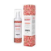 Масажна олія EXSENS Strawberry 50 мл розігрівальна, без цукру, без парабенів, їстівна - Master