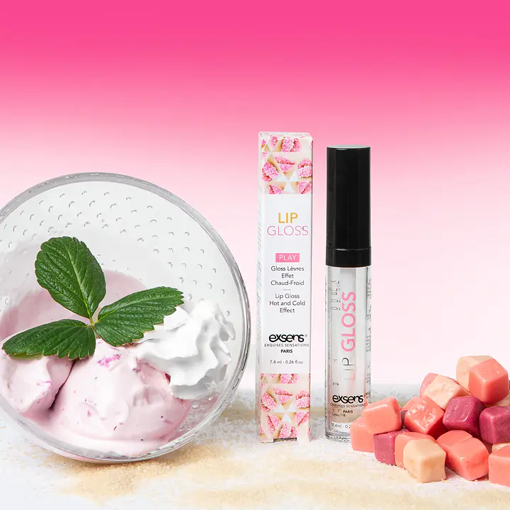 Стимулювальний блиск для губ EXSENS Lip Gloss 7,4 мл, ефект поколювання і холод-тепло - Master