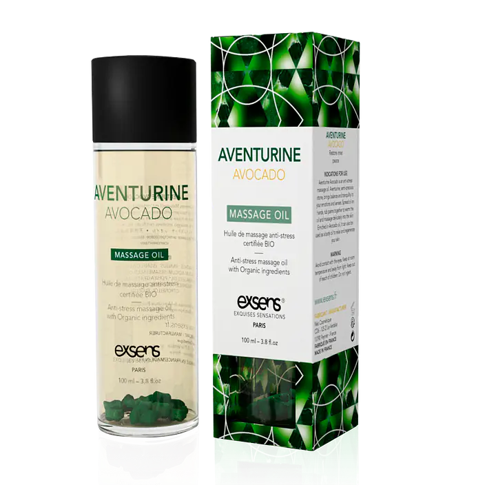 Масажна олія EXSENS Aventurine Avocado (антистрес з авантюрином) 100мл, натуральна - Master
