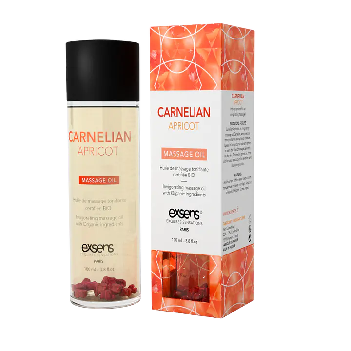 Масажна олія EXSENS Carnelian Apricot (бадьорна з сердоліком) 100мл, натуральна - Master