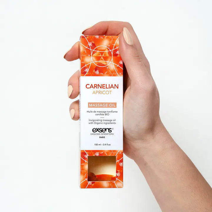 Масажна олія EXSENS Carnelian Apricot (бадьорна з сердоліком) 100мл, натуральна - Master