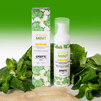 Масажна олія EXSENS Organic Spear Mint 50мл розігрівальна, без цукру, без парабенів, їстівна - Master