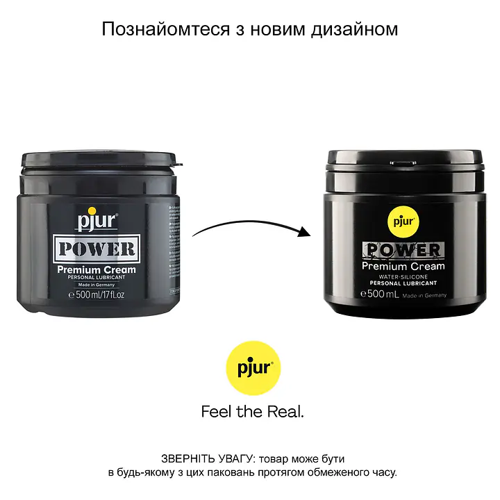 Густа змазка для фістингу та анального сексу pjur POWER Premium Cream 500 мл на гібридній основі - Master