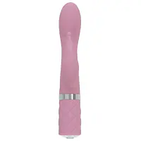 Розкішний вібратор-кролик Pillow Talk - Kinky Pink з кристалом Сваровські, потужний - Master