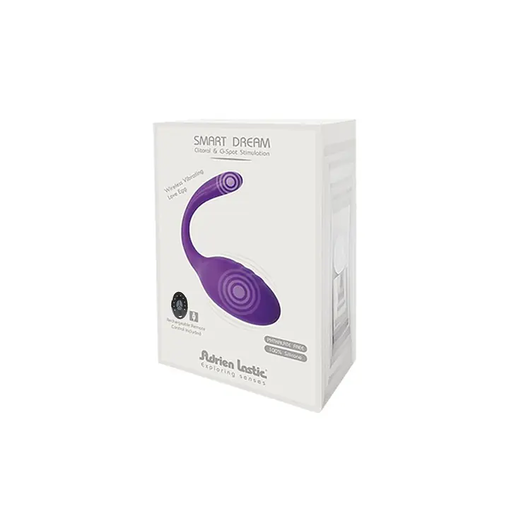 Віброяйце зі стимулятором клітора Adrien Lastic Smart Dream II з пультом LRS, можна під одяг - Master