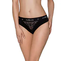 Трусики з широкою гумкою і мереживом Passion PS001 PANTIES L, black - Master