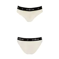 Трусики з широкою гумкою і мереживом Passion PS001 PANTIES L, ecru - Master