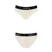 Трусики з широкою гумкою і мереживом Passion PS001 PANTIES S, ecru - Master