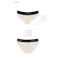 Трусики з широкою гумкою і мереживом Passion PS001 PANTIES S, ecru - Master