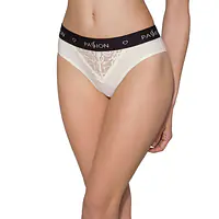 Трусики з широкою резинкою і мереживом Passion PS001 PANTIES XL, ecru - Master