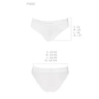 Трусики з широкою гумкою і мереживом Passion PS001 PANTIES S, white - Master