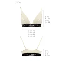 Еластичний топ з мереживом Passion PS001 TOP XL, ecru - Master