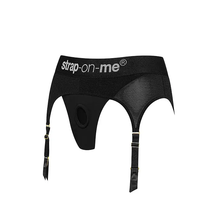 Труси для страпону з підв'обов'язками для панчіх Strap-On-Me REBEL HARNESS - M - Master