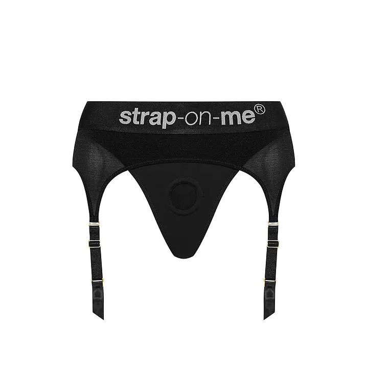 Труси для страпону з підв'обов'язками для панчіх Strap-On-Me REBEL HARNESS - M - Master