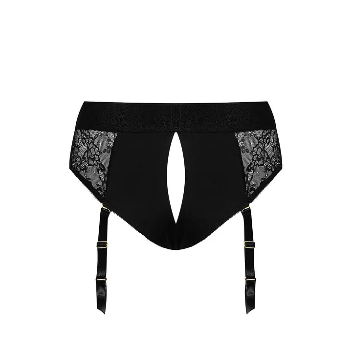 Мереживні трусики для страпона з підв’язками для панчіх Strap-On-Me DIVA HARNESS - L - Master